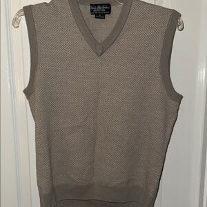 Brooks Brothers country club sweater vest in a beige color